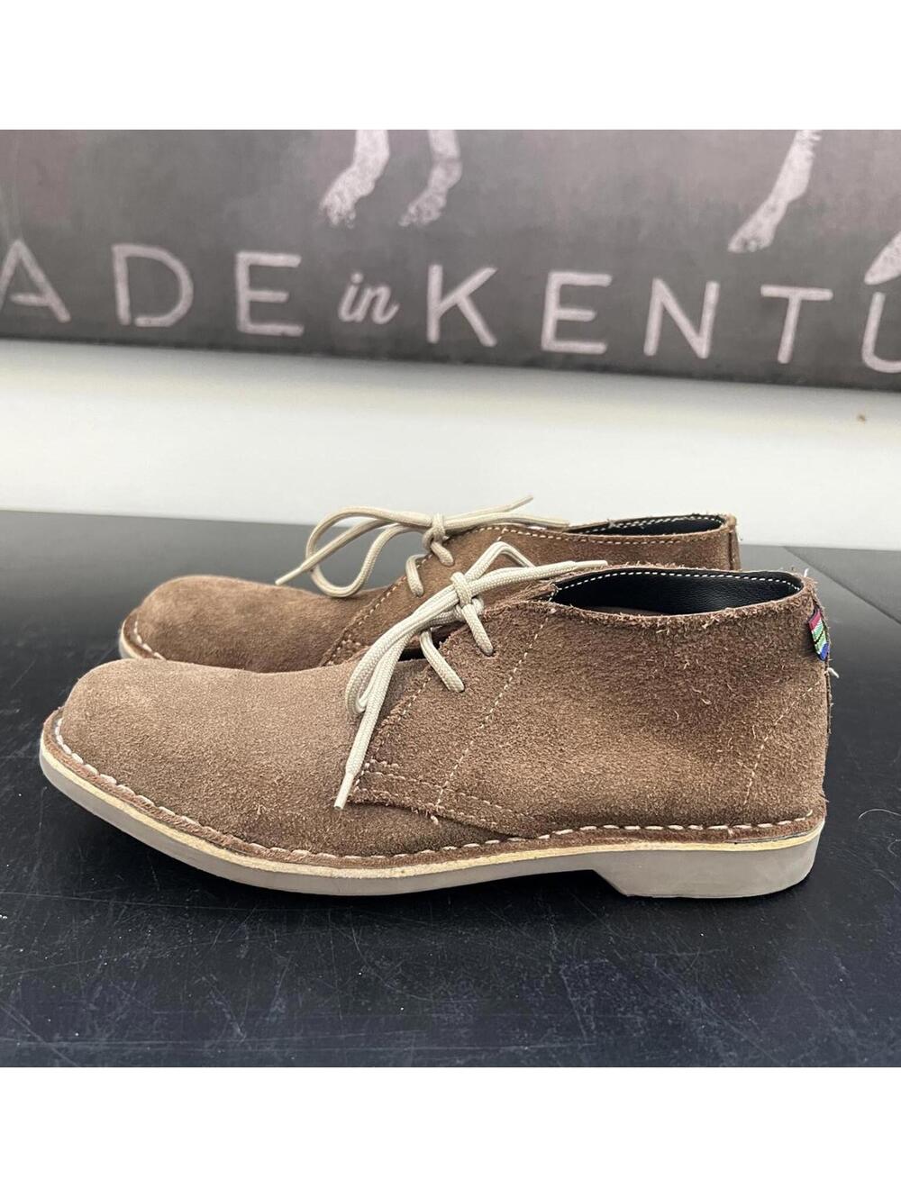 Veldskoen Unisex‎ Heritage Farmer Brown Suede Lace-Up Shoes - 7Men